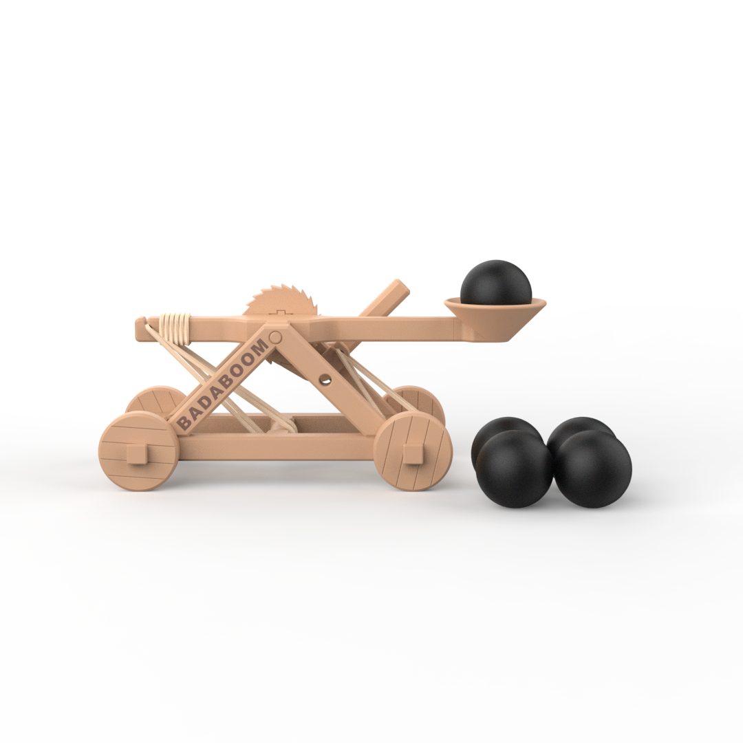BADABOOM - Pack of 5 soft Cannonballs for Giant Catapult